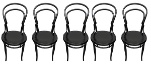 No. 14 Chairs by Michael Thonet for Thonet, 1890s, Set of 5