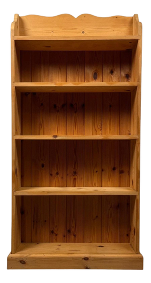 20th Century Pine Open Bookcase
