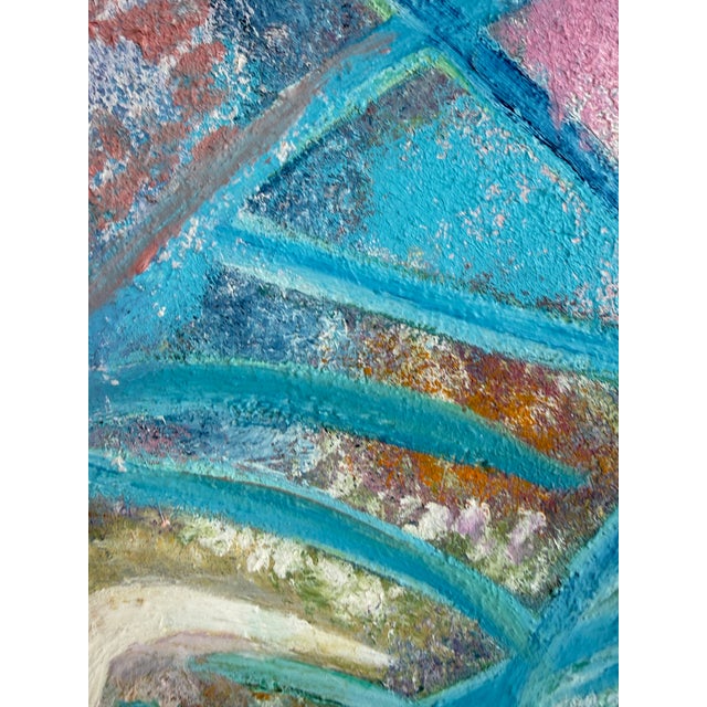 Vintage Abstract Expressionist O/C Painting Heavy Impasto For Sale In Miami - Image 6 of 12