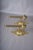 Gold Brass Wall Sconces with Ornate Round Backplates and Pineapple Finials, 1950s, Set of 2 For Sale - Image 8 of 9