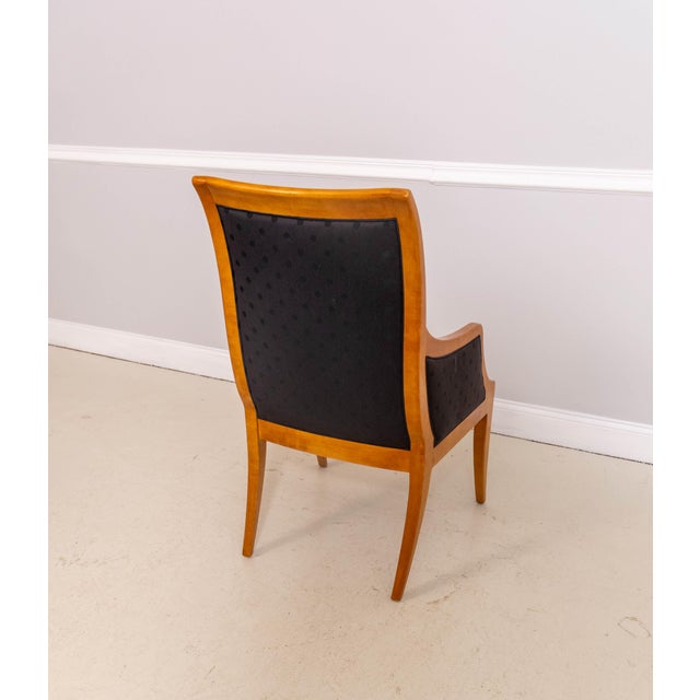 Set of 8 Hickory White Biedermeier Style Dining Room Chairs For Sale - Image 12 of 18