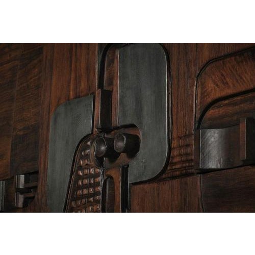 Wooden Wall Relief from Nerone & Patuzzi, Italy, 1970s For Sale - Image 10 of 12