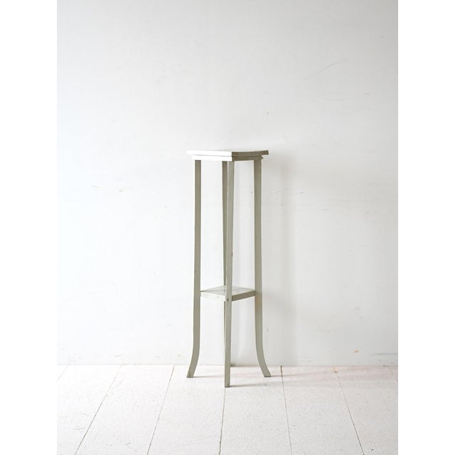 Wood Vintage Swedish Painted Wooden Pedestal, 1960s For Sale - Image 7 of 7