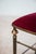 Antique Chiavarine Chairs in Brass and Red Velvet, 1950s, Set of 2 For Sale - Image 14 of 18