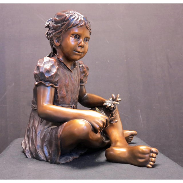 "He Loves Me" Georgene McGonagle Limited Edition Bronze Sculpture, Signed For Sale - Image 10 of 10