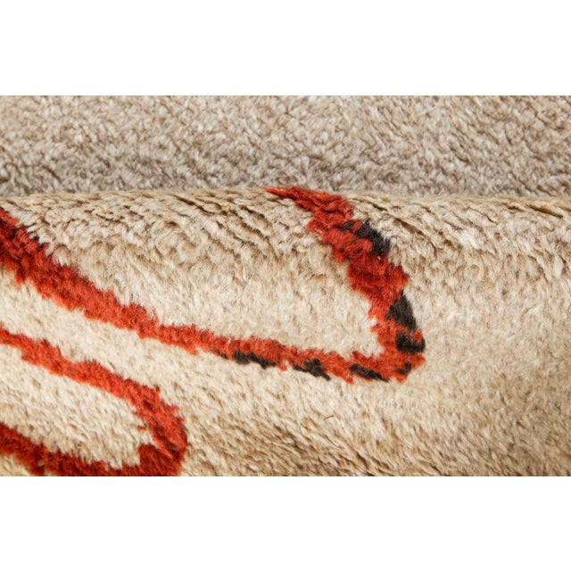 Textile Doris Leslie Blau Vintage French Art Deco Rug – Minimalist Geometry For Sale - Image 7 of 8