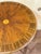 Vintage English Style Inlaid Mahogany Round Center Table With Radial Veneer For Sale In New York - Image 6 of 8