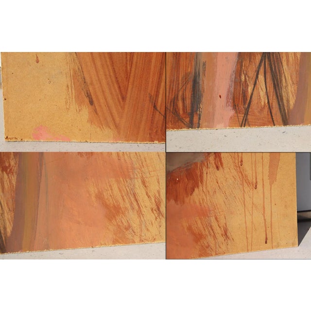 Paper Toulouse-Lautrec Style Double Sided Nude Oil on Board, Impressionist, French For Sale - Image 7 of 12