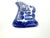Metal Vintage Blue Willow Transferware Wall Rack Key Holder With Metal Pegs For Sale - Image 7 of 9