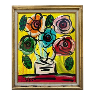 Abstract Flowers, Peter Keil For Sale