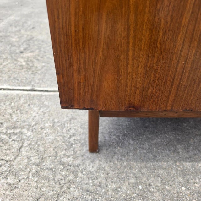 Mid-Century Walnut Highboy Dresser by Young Manufacturing Co. MCM For Sale - Image 14 of 18