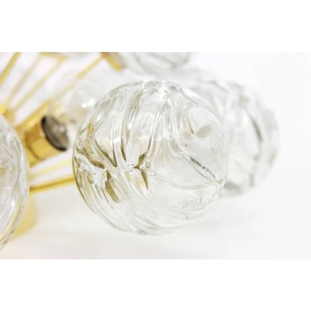 1970s Glass Sputnik Flush Mount Snowballs from Doria, Germany, 1970s For Sale - Image 5 of 7