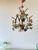 French Polychrome Floral and Wheat Tole 5-Light Chandelier, 1960s For Sale - Image 6 of 18