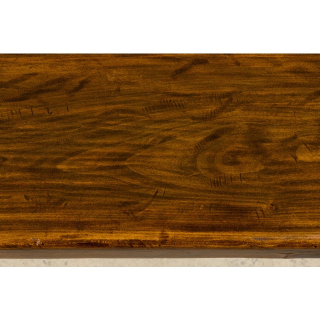 Antique French Monastery Fruitwood Farmhouse Dining Table For Sale - Image 4 of 14