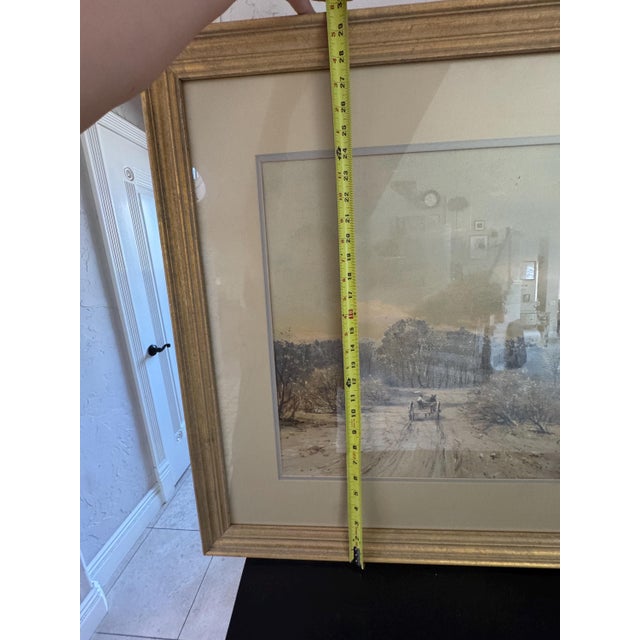 Antique 1891 Harvey Otis Young Watercolor Painting, 30"x41" Framed Colorado Western Landscape, Signed 19th Century Fine Art, From Art Works For Sale - Image 11 of 11