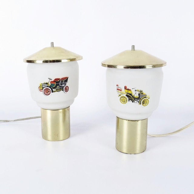 Mid-Century Modern Table Lamps from Kamenický Šenov, 1970s, Set of 2 For Sale - Image 3 of 3