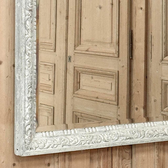 19th Century French Louis XIV Painted Mirror For Sale - Image 11 of 12