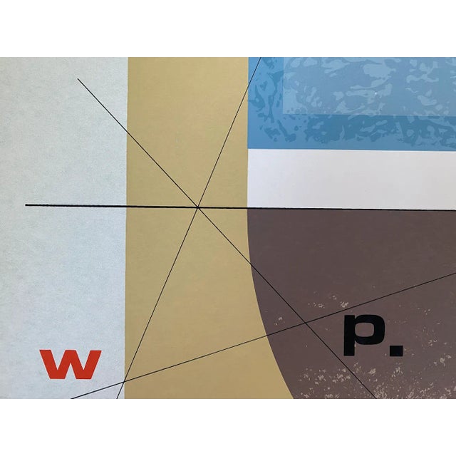 1980s "Paris Review" Color Lithograph by Arnold Hoffman Jr. For Sale - Image 4 of 5