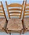 Mid 20th Century Mid 20th Century Set of 6 Ladder Back Shaker Farm House Chairs With Rush Seats For Sale - Image 5 of 17