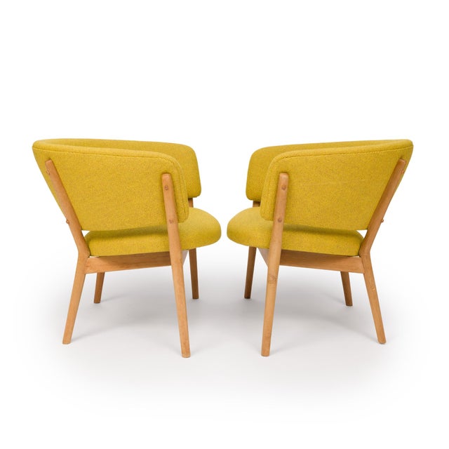 Nanna and Jørgen Ditzel Vintage Nanna & Jørgen Ditzel Model 83 Danish Modern Lounge Chairs (Pair) For Sale - Image 4 of 12