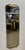 Italian wall mirror featuring a smoked glass panel with rounded corners and sculptural gilt-metal appliqués at the top and...