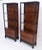 Wood Pair 7.5' Tall Custom Mahogany Etageres Adjustable Shelves Dresser Drawers MINT! For Sale - Image 7 of 12
