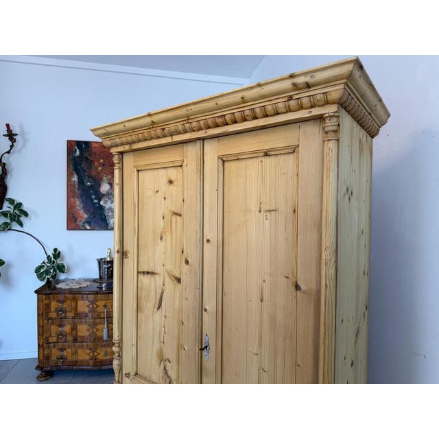 Brown Gründerzeit Farmhouse Cupboard in Softwood For Sale - Image 8 of 12