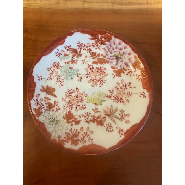 Vintage Asian Porcelain Teacup & Saucer For Sale In South Bend - Image 6 of 6