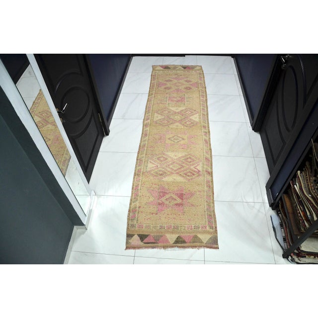 Turkish Oushak Pastel Vintage Wool Area Rug For Sale - Image 11 of 11