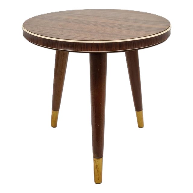 Rockabilly Side Table in Laminated Wood, Germany, 1970s For Sale