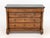 French Empire Walnut and Black Marble Top Commode, circa 1815. 35" H x 48" W x 23" D. Provenance: James Grafstein...