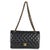 Black Black Quilted Lambskin Medium Classic Double Flap Bag For Sale - Image 8 of 9