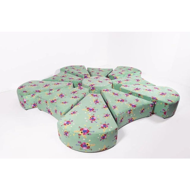 Special design unique seating island made to order for the Dutch 'Floriade' exhibition. The set consists of 11 loose seats...