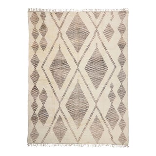 2010s Oversized Neutral Berber Moroccan Rug, 13'09 X 18'02 For Sale