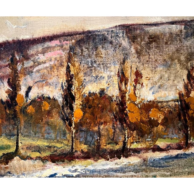 Walter Schneider, Salève Mountain, Oil on Canvas For Sale - Image 7 of 13