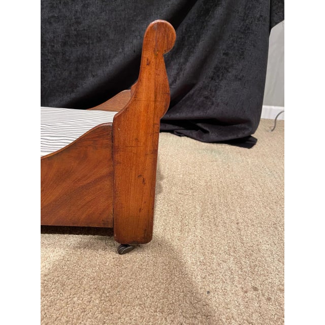 Antique Empire Mahogany Sleigh Dog Bed Chairish