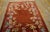 1930s Ruby Red Floral Antique Chinese Art Deco Carpet 4'4" X 6'6" Knotted Wool Rug For Sale - Image 4 of 12