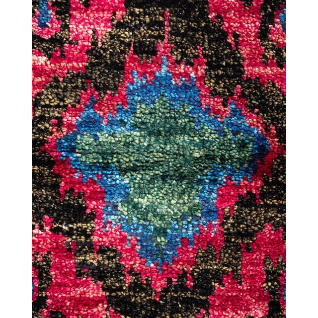Modern Modern Hand Knotted Area Rug, Purple - 4' 1" x 5' 9" For Sale - Image 3 of 9