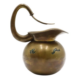 Mid 20th Century Los Castillo Water Pitcher made in cooper For Sale