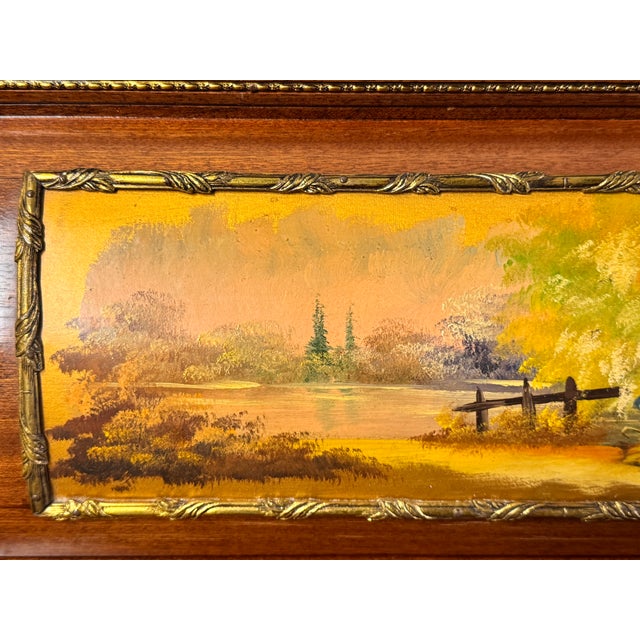 Late 20th Century French Louis XV Vernis Martin Style Rolltop Desk For Sale - Image 11 of 17