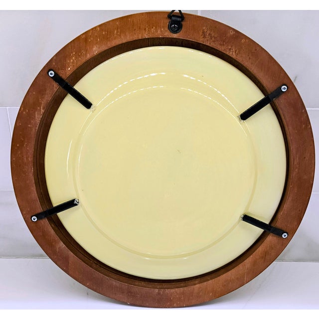 Framed Creamware Plate After Creil Panorama Series For Sale - Image 9 of 9