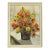 English Vintage Framed Floral Still Life Painting For Sale