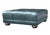 Vintage Deep Green Tufted Leather Ottoman For Sale - Image 4 of 11