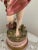 Dark Pink Vintage Large Italian Porcelain Table Lamp For Sale - Image 8 of 13
