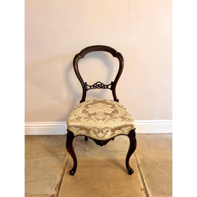 Mid 19th Century Antique Victorian Rosewood Dining Chairs, 1860, Set of 6 For Sale - Image 5 of 9