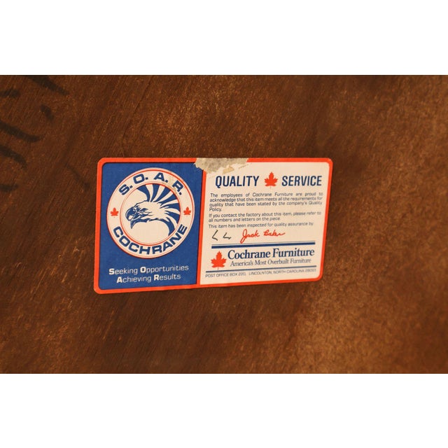 Cochran Mahogany Chippendale Style Cherry Dresser With Mirror For Sale - Image 18 of 18