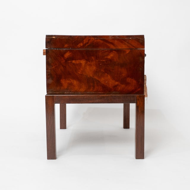 Wood Early 19th Century Mahogany Cellarette or Document Chest on Stand For Sale - Image 7 of 17