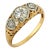 1930s Edwardian Diamond 14k Two Tone Gold Ring, Size 6.25 For Sale