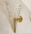 Mid-Century Modern 1980s Murano Glass and Brass Sconces - a Pair For Sale - Image 3 of 12