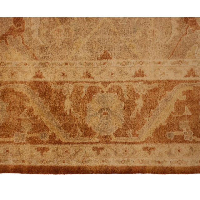 Indian New Gold Wash Indian Oushak Design Rug - 9'11" X 13'7" For Sale - Image 3 of 11